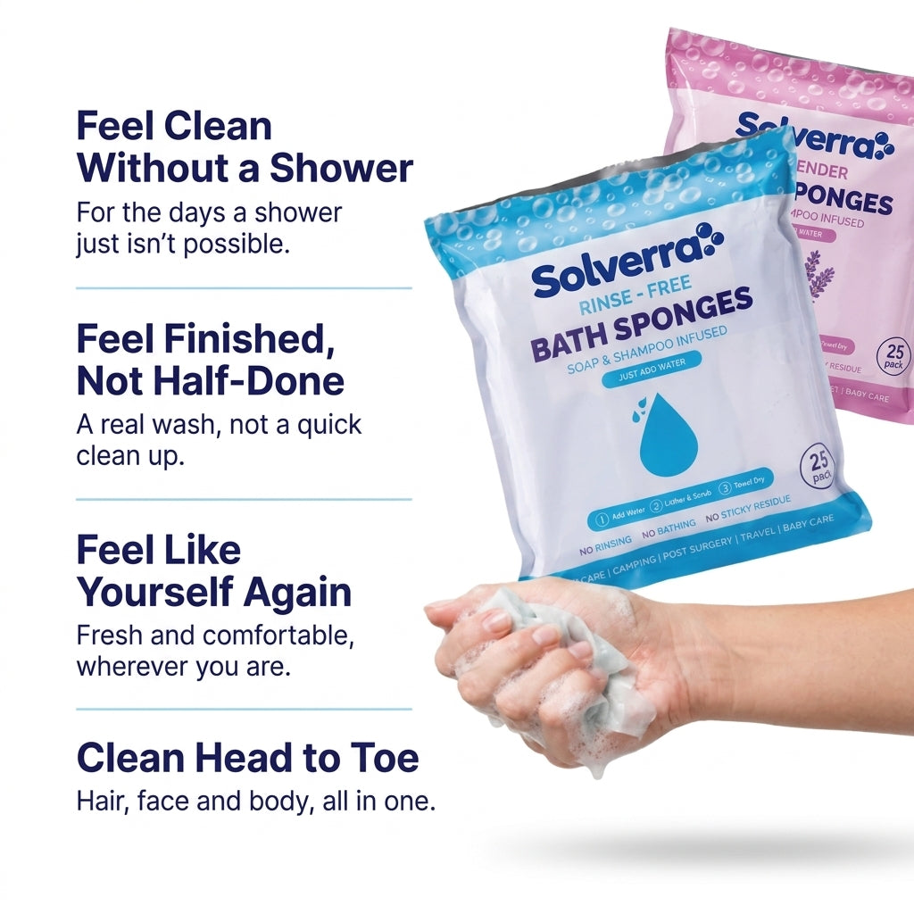 Rinse-Free Bath Sponges
